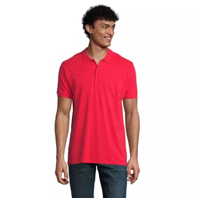Polo męskie organiczne 170 g/m² Sol's PLANET MEN - Czerwony (S03566-RD)