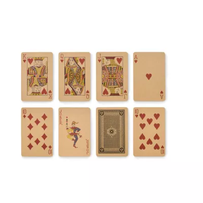 Zestaw domino i karty do gry w pudełku DOMI&CARDS - Drewna (MO2669-40)