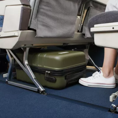 Wózek podróżny pod siedzenie 14 cali (35.6cm) - Oliwkowa zieleń (LT95398-N0043)