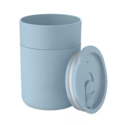 Kubek z PP z silikonową osłoną 330 ml GOBLET - Baby Blue (MO2773-66)