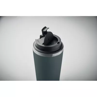 Kubek dwuścienny z powłoką ceramiczną 350 ml BLERM - Petrol (MO2572-20)