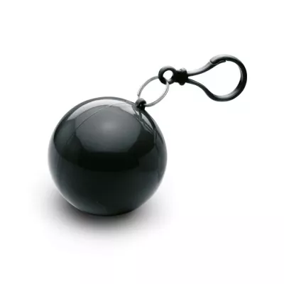Ponczo przeciwdeszczowe w etui z karabińczykiem NIMBUS - Czarny (MO7421-03)