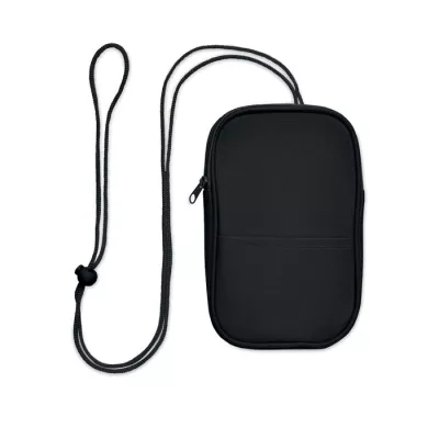 Saszetka podróżna RPET 600D na sznurku KOROVIN POUCH - Czarny (MO2675-03)