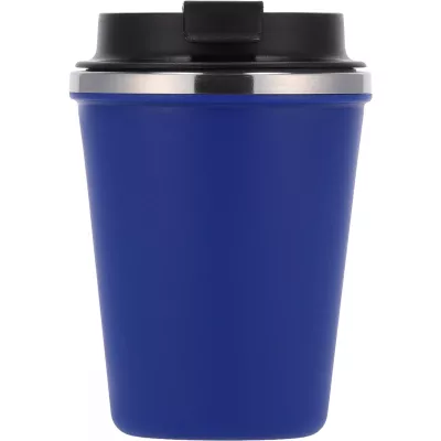 Kubek termiczny 350 ml z powłoką z recyklingu METODY - niebieski (8496204)