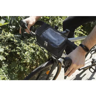 Velofon Plus Torba na telefon komórkowy do roweru RPET - czarny (AP800047-10)