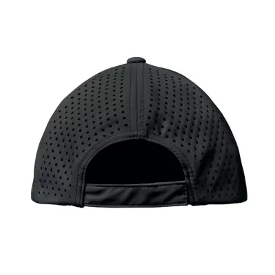 Czapka z daszkiem sportowa 5-panelowa 130 g/m² CAPO - Czarny (MO2543-03)