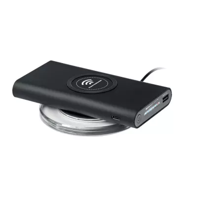 Powerbank bezprzewodowy 8000 mAh VIGOR - Czarny (MO9238-03)