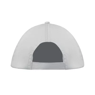 Czapka z daszkiem 5-panelowa z bawełny 160 g/m² BUZZ - Bialy (MO1447-06)