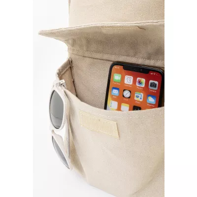 Rekan Back plecak z recyklingowanego płótna - naturalny-a (AP800613-00)