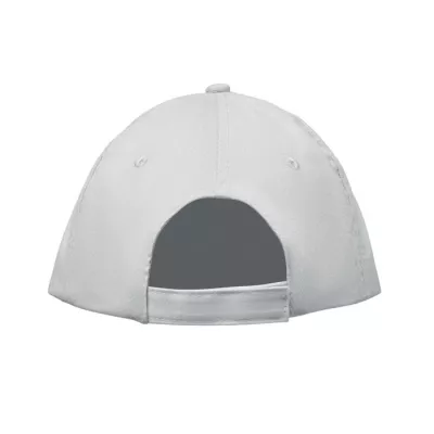 Czapka z daszkiem 5-panelowa z bawełny 180 g/m² SUNNY - Bialy (MO2345-06)