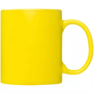 Kubek ceramiczny THESSALONIKI 300 ml - żółty (087208)