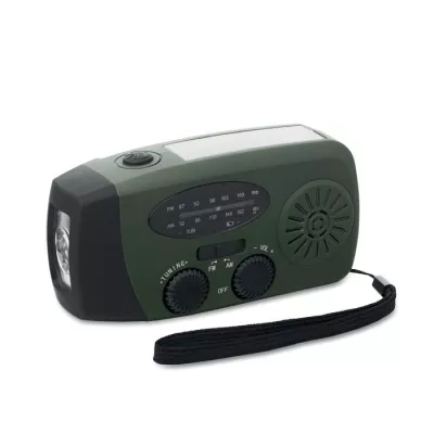 Radio przenośne z latarką i powerbankiem ONDA - Ciemnozielony (MO2746-60)