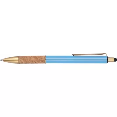 Długopis metalowy touch pen CAPRI - jasnoniebieski (369024)