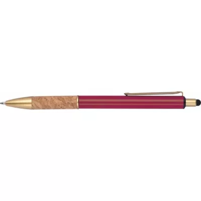 Długopis metalowy touch pen CAPRI - bordowy (369002)