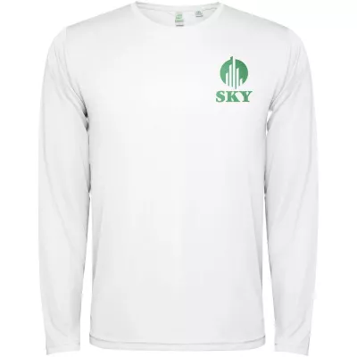 Estoril long sleeve kids t-shirt - Biały (K0432-WHITE)