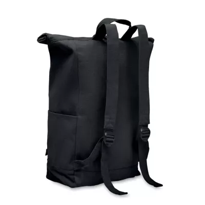 Plecak z bawełny z recyklingu 390 g/m² KAMET - Czarny (MO2552-03)