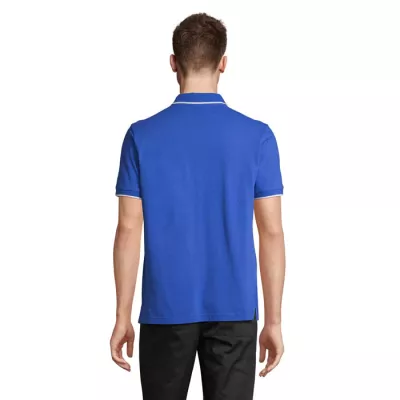 Koszulka polo unisex z prążkiem Sol's PALERMO - Królewski Niebieski/biały (S04769-RW)