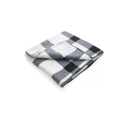 Koc polarowy 127 x 152 cm 180 g/m² - biały (P459.053)