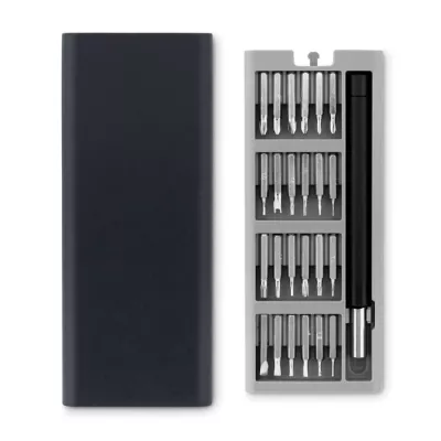 Zestaw 24 śrubokrętów precyzyjnych TOOLBOX - Czarny (MO9568-03)