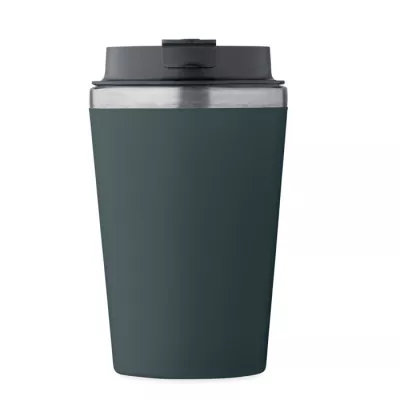 Kubek dwuścienny z powłoką ceramiczną 350 ml BLERM - Petrol (MO2572-20)