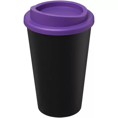 Kubek Americano Eco z recyklingu o pojemności 350 ml - Czarny-Fioletowy (21042205)