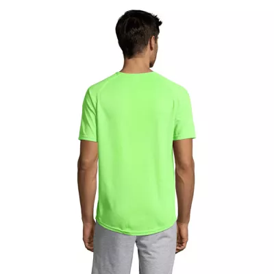 Koszulka sportowa męska raglan 140 g/m² Sol's SPORTY - Neon Green (S11939-NG)