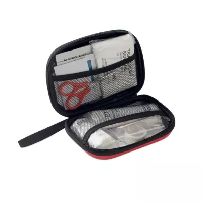 Apteczka pierwszej pomocy w twardym etui z PU CARETWO - Czerwony (MO2818-05)