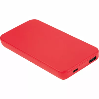 Power bank z ABS z recyklingu 10 000 mAh PRESTON - czerwony (3549405)