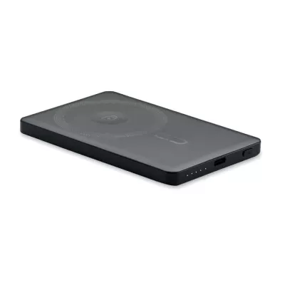 Powerbank magnetyczny 5000 mAh z aluminium CORE - Czarny (MO3179-03)