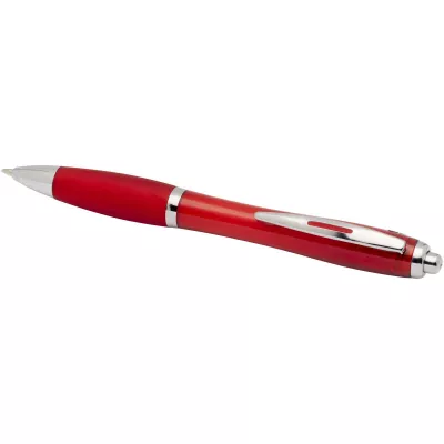 Nash długopis kulkowy z tworzyw sztucznych pochodzących z recyklingu z certyfikatem RCS, z kolorowym korpusem i uchwytem (nie - Czerwony (10645321)