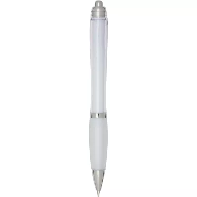 Nash długopis kulkowy z tworzyw sztucznych pochodzących z recyklingu z certyfikatem RCS, z kolorowym korpusem i uchwytem (cza - Przezroczysty (10645401)