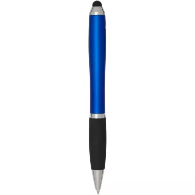 Nash długopis kulkowy z tworzyw sztucznych pochodzących z recyklingu z certyfikatem RCS, z rysikiem, kolorowym korpusem i cza - Błękit królewski (10645753)