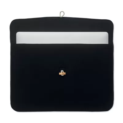 Torba na laptop 15" z bawełny 220 g/m² COTIN - Czarny (MO2191-03)