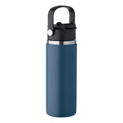 Butelka termiczna ze słomką 500 ml SUMA GRIP - Francuski Granat (MO2775-85)