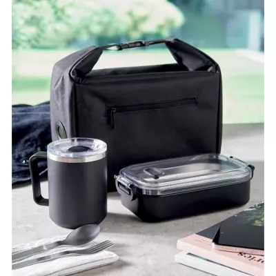 Torba na lunch ze wskaźnikiem temperatury 5 l WINTRY - Czarny (MO2810-03)