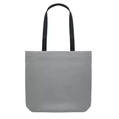 Torba na zakupy odblaskowa z poliestru VISI TOTE - Srebrny Mat (MO6302-16)