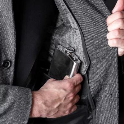 Piersiówka 237 ml BELLA - szary (6570307)