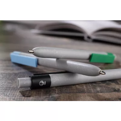 Długopis z tworzywa z dodatkiem zmielonych muszli SELIS - czarny (19735-02)