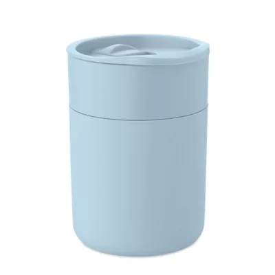 Kubek z PP z silikonową osłoną 330 ml GOBLET - Baby Blue (MO2773-66)