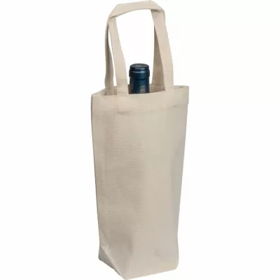 Torba bawełniana na wino 220 g/m2 NICE - beżowy (268013)