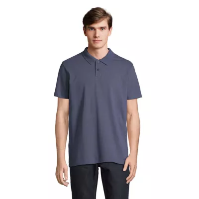 Koszulka polo unisex z czesanej bawełny Sol's PULSE - Denim (S04502-DM)