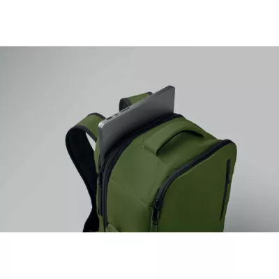 Plecak kabinowy z RPET na laptop 15" FLYSAFE - Ciemnozielony (MO2840-60)