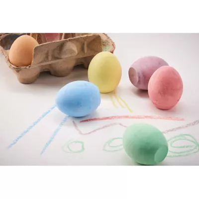 Kreda w kształcie jajek 6 szt. TAMAGO - Bezowy (MO6479-13)