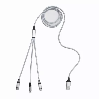 Kabel do ładowania CHARGE DISTANCE - srebrny (56-1107381)