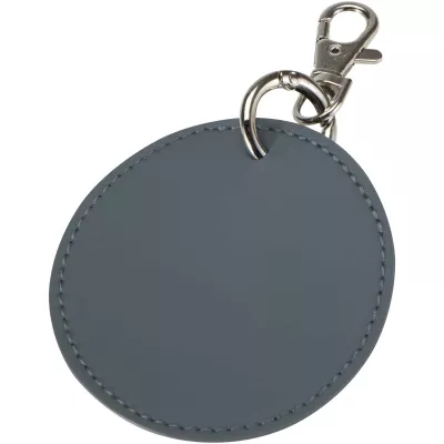 Resi Plus brelok z okrągłą zawieszką z recyklingowanego materiału z certyfikatem GRS  - Hale Blue (13014055)