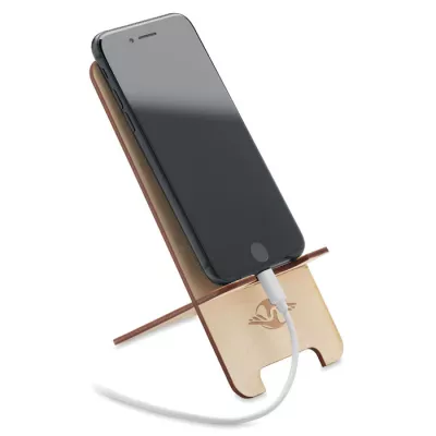 Stojak na telefon brzozowy z nasionami GROUW STAND - Drewna (MO6690-40)