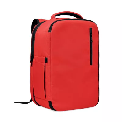 Plecak kabinowy z RPET na laptop 15" FLYSAFE - Czerwony (MO2840-05)