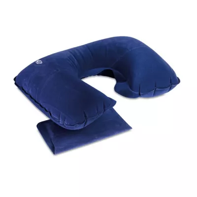 Poduszka podróżna dmuchana w etui TRAVELCONFORT - Niebieski (MO7265-04)