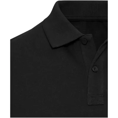 Beryl naturalna koszulka polo z recyklingu z krótkim rękawem, unisex, o gramaturze 220 g/m² - Czarny (39558-BLACK)