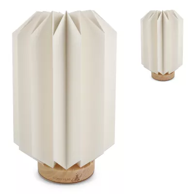 Składana papierowa lampa LED Coollux Eos, 25 cm (rozmiar skrzynki na listy) - naturalny-t (LT40728-N0094)